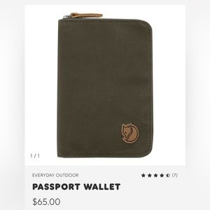 Fjällräven Örnaköldsvik Passport Zip Wallet - Navy Green